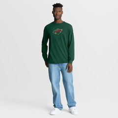 Minnesota Wild Fanatics Authentic Pro Property Of Practice Long Sleeve T-Shirt - Green - NHL