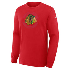 Chicago Blackhawks Fanatics Authentic Pro Property Of Practice Long Sleeve T-Shirt - Red - NHL