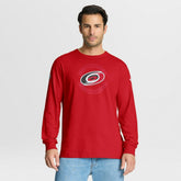 Carolina Hurricanes Fanatics Authentic Pro Property Of Practice Long Sleeve T-Shirt - Red - NHL