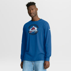 Colorado Avalanche Fanatics Authentic Pro Property Of Practice Long Sleeve T-Shirt - Blue - NHL