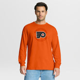 Philadelphia Flyers Fanatics Authentic Pro Property Of Practice Long Sleeve T-Shirt - Orange - NHL