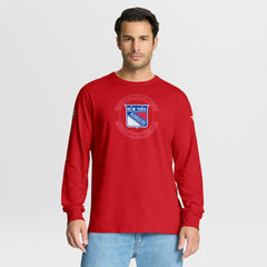New York Rangers Fanatics Authentic Pro Property Of Practice Long Sleeve T-Shirt - Red - NHL