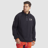 Philadelphia Flyers Fanatics Authentic Pro Rink Raglan Quarter-Zip Pullover - Black - NHL