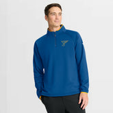 St. Louis Blues Fanatics Authentic Pro Rink Raglan Quarter-Zip Pullover - Blue - NHL