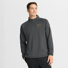 Vegas Golden Knights Fanatics Authentic Pro Rink Raglan Quarter-Zip Pullover - Black - NHL