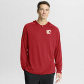 Calgary Flames Fanatics Authentic Pro Rink Hoodie - Red - NHL