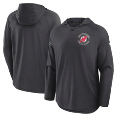 New Jersey Devils Fanatics Authentic Pro Rink Hoodie - Charcoal - NHL