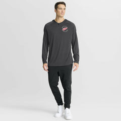 Detroit Red Wings Fanatics Authentic Pro Rink Hoodie - Charcoal - NHL