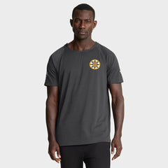 Boston Bruins Fanatics Authentic Pro Rink Raglan Performance T-Shirt - Charcoal - NHL