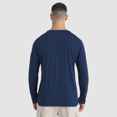 Montreal Canadiens Fanatics Authentic Pro Rink Tech Long Sleeve T-Shirt - Navy - NHL