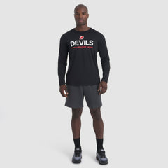 New Jersey Devils Fanatics Authentic Pro Rink Tech Long Sleeve T-Shirt - Black - NHL