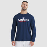 New York Rangers Fanatics Authentic Pro Rink Tech Long Sleeve T-Shirt - Navy - NHL