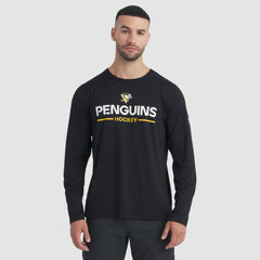 Pittsburgh Penguins Fanatics Authentic Pro Rink Tech Long Sleeve T-Shirt - Black - NHL