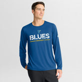 St. Louis Blues Fanatics Authentic Pro Rink Tech Long Sleeve T-Shirt - Blue - NHL