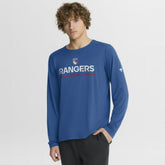 New York Rangers Fanatics Authentic Pro Rink Centennial Tech Long Sleeve T-Shirt - Blue - NHL