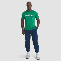 Vancouver Canucks Fanatics Authentic Pro Rink Tech T-Shirt - Green - NHL