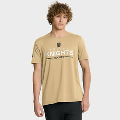 Vegas Golden Knights Fanatics Authentic Pro Rink Tech T-Shirt - Gold - NHL