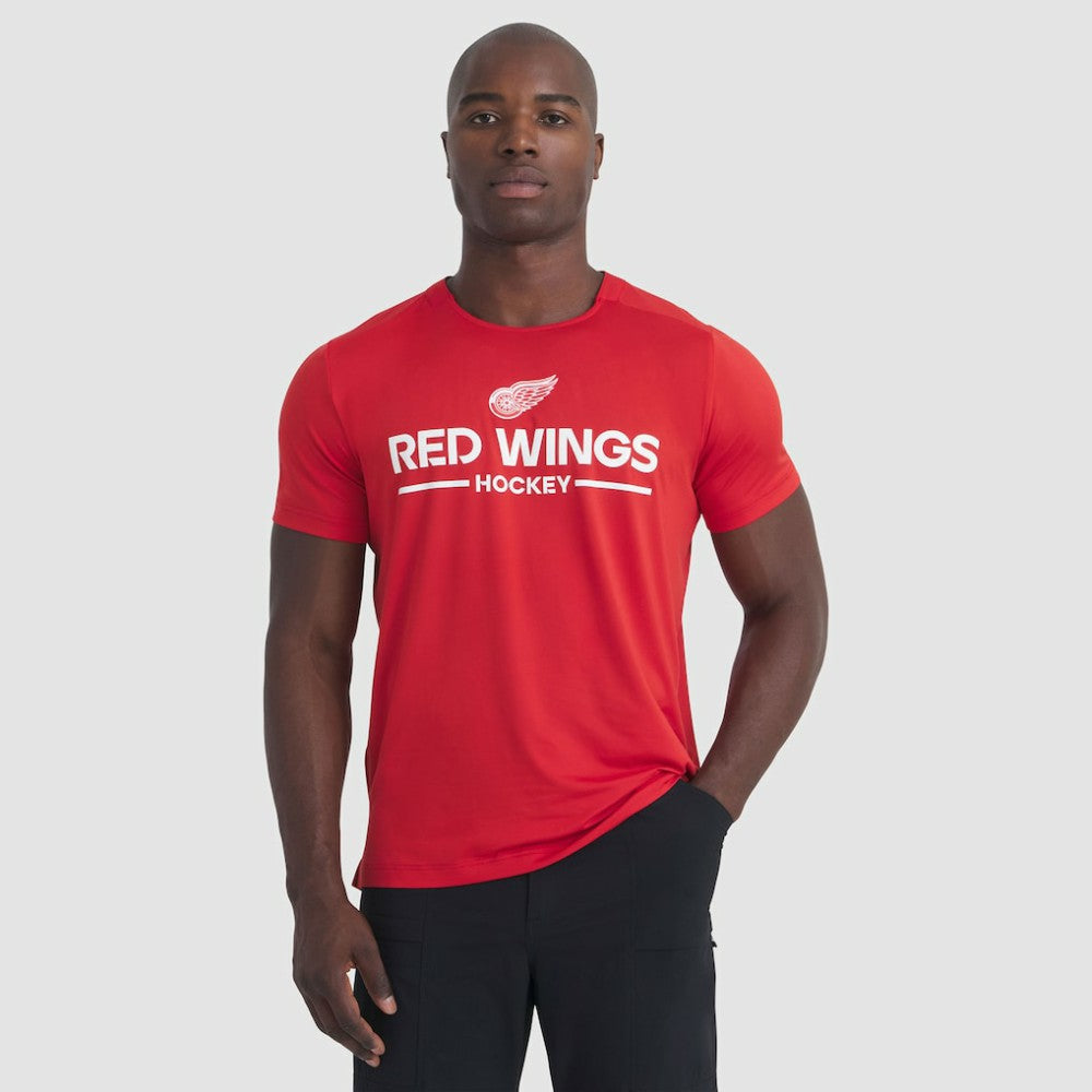 Detroit Red Wings Fanatics Authentic Pro Rink Tech T-Shirt - Red - NHL