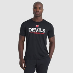 New Jersey Devils Fanatics Authentic Pro Rink Tech T-Shirt - Black - NHL