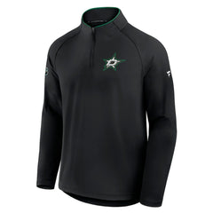 Dallas Stars Fanatics Authentic Pro Rink Training Quarter-Zip Pullover - Black - NHL