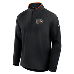 Philadelphia Flyers Fanatics Authentic Pro Rink Training Quarter-Zip Pullover - Black - NHL