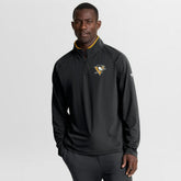 Pittsburgh Penguins Fanatics Authentic Pro Rink Training Quarter-Zip Pullover - Black - NHL