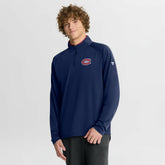 Montreal Canadiens Fanatics Authentic Pro Rink Training Quarter-Zip Pullover - Navy - NHL