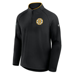 Boston Bruins Fanatics Authentic Pro Rink Training Quarter-Zip Pullover - Black - NHL
