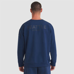 Seattle Kraken Fanatics Authentic Pro Road Tri-Blend Sweatshirt - Deep Sea Blue - NHL