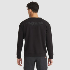 Philadelphia Flyers Fanatics Authentic Pro Road Tri-Blend Sweatshirt - Black - NHL