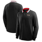 Sunderland Classic Long Sleeve Tipped Polo Shirt / Black / Mens - FIFA World CUP