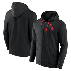 Sunderland Essentials Small Crest Full Zip Hoodie / Black / Mens - FIFA World CUP