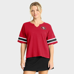 San Francisco 49ers Women's Redzone Curl Route T-Shirt Scarlet | Fanatics