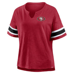 San Francisco 49ers Women's Redzone Curl Route T-Shirt Scarlet | Fanatics