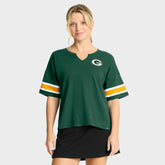 Green Bay Packers Women's Redzone Curl Route T-Shirt Green | Fanatics
