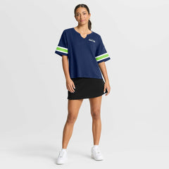 Seattle Seahawks Women's Redzone Curl Route T-Shirt College Navy | Fanatics