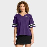 Baltimore Ravens Women's Redzone Curl Route T-Shirt Purple | Fanatics