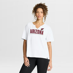 Arizona Cardinals Women's Redzone Slub Boxy T-Shirt White | Fanatics