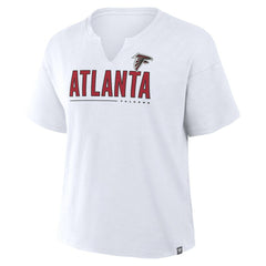 Atlanta Falcons Women's Redzone Slub Boxy T-Shirt White | Fanatics