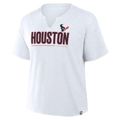 Houston Texans Women's Redzone Slub Boxy T-Shirt White | Fanatics