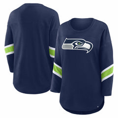 Seattle Seahawks Women's Redzone 3/4-Sleeve T-Shirt College Navy | Fanatics
