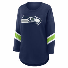 Seattle Seahawks Women's Redzone 3/4-Sleeve T-Shirt College Navy | Fanatics