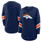 Denver Broncos Women's Redzone 3/4-Sleeve T-Shirt Navy | Fanatics