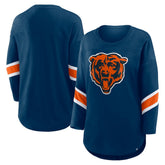 Chicago Bears Women's Redzone 3/4-Sleeve T-Shirt Navy | Fanatics