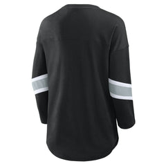 Las Vegas Raiders Women's Redzone 3/4-Sleeve T-Shirt Black | Fanatics
