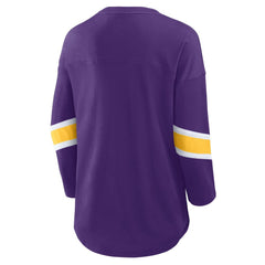 Minnesota Vikings Women's Redzone 3/4-Sleeve T-Shirt Purple | Fanatics