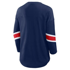 New England Patriots Women's Redzone 3/4-Sleeve T-Shirt Navy | Fanatics