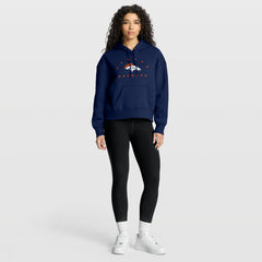 Denver Broncos Women's Eligible Receiver Legacy Pullover Hoodie Navy | Fanatics