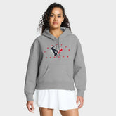 Houston Texans Women's Eligible Receiver Legacy Pullover Hoodie Heather Gray | Fanatics