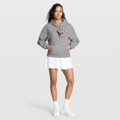Houston Texans Women's Eligible Receiver Legacy Pullover Hoodie Heather Gray | Fanatics